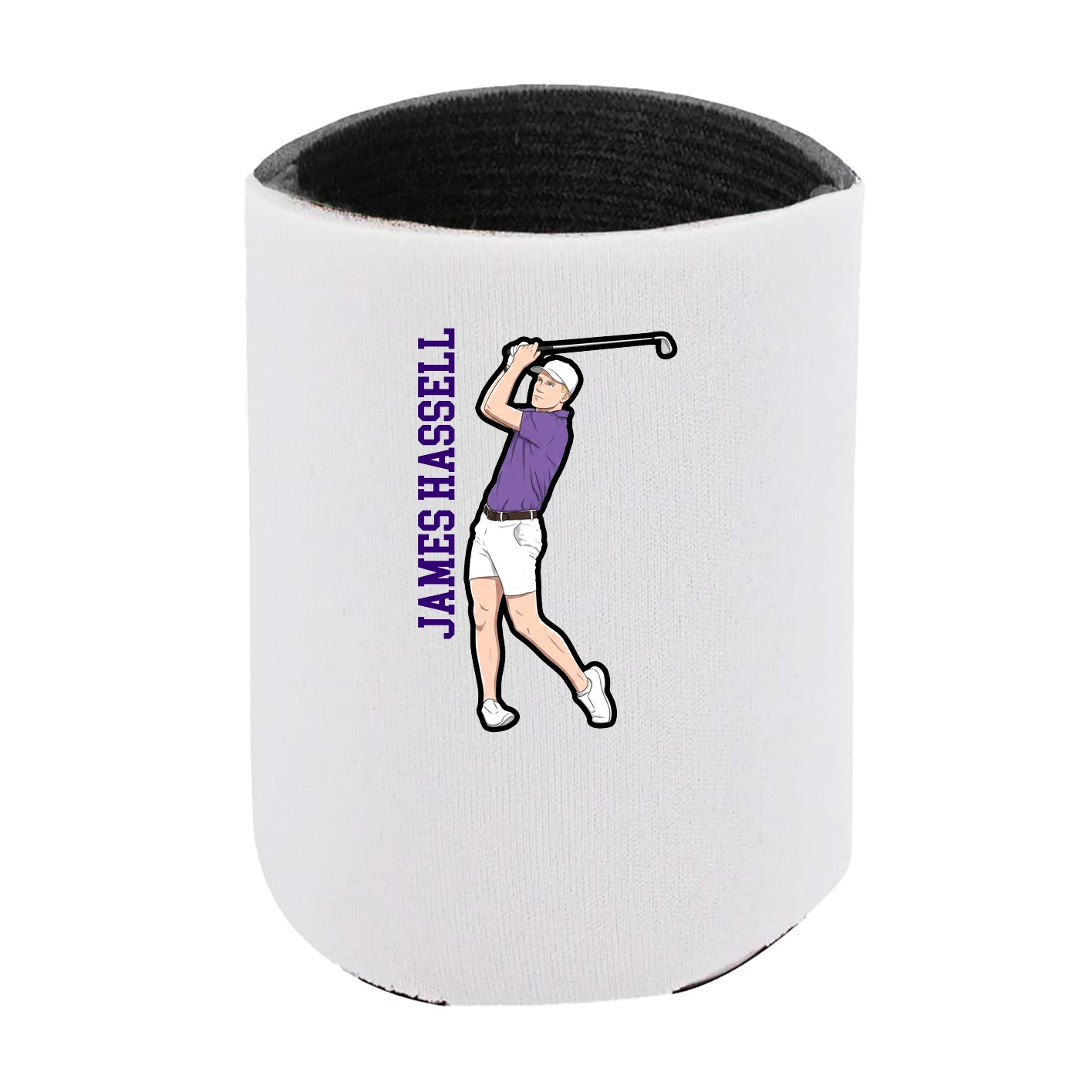 Can Holder — Name Vertical in White