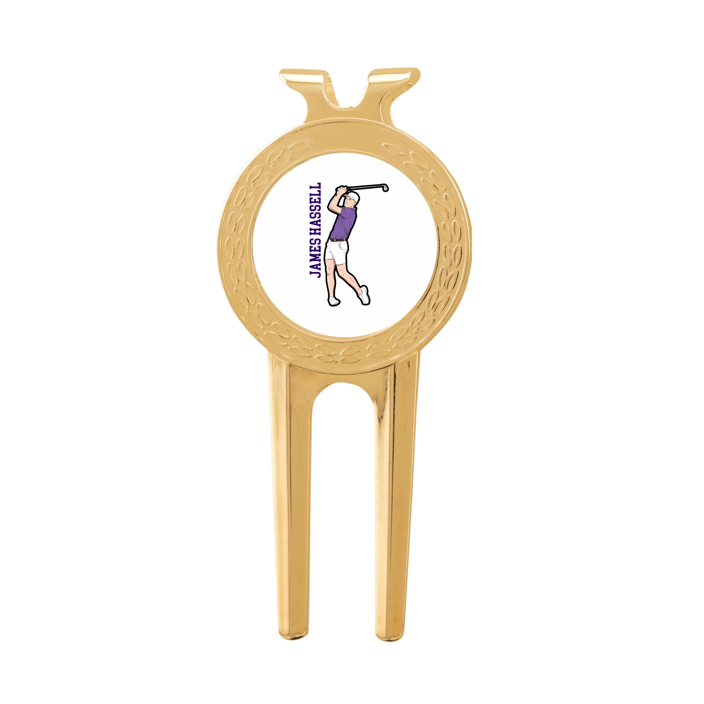 Divot Tool with Ball Marker — Name Vertical in Classic