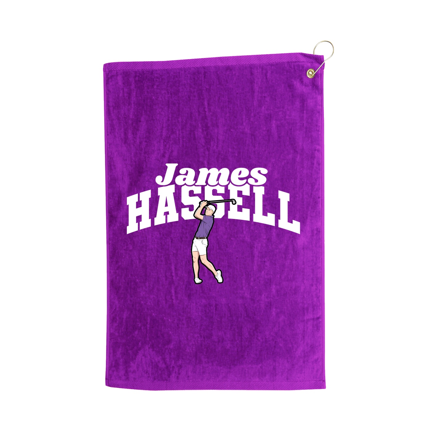 Golf Towel — Signature Arch in Purple