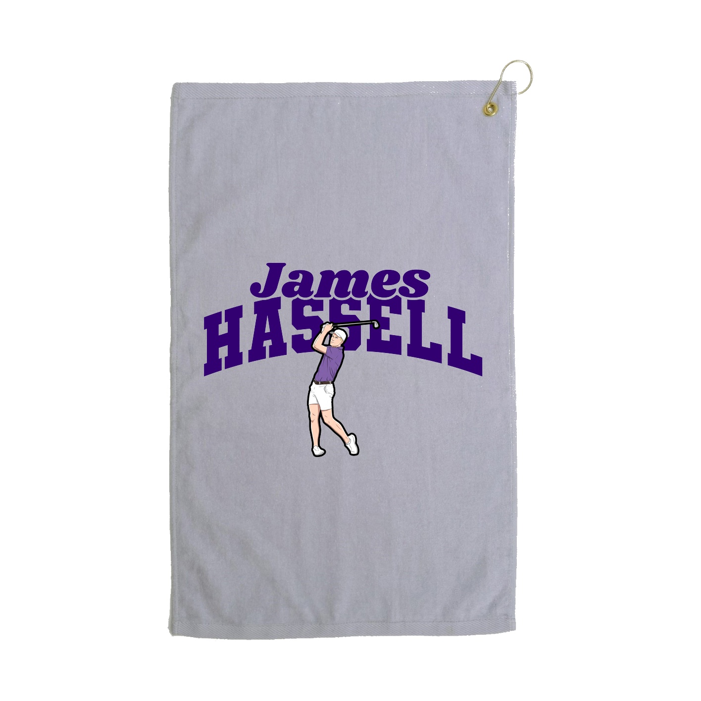Golf Towel — Signature Arch in Grey