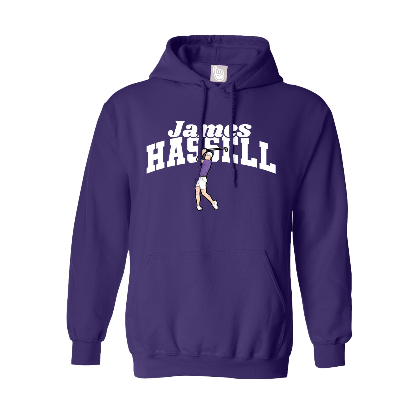 Hoodie — Signature Arch in Purple
