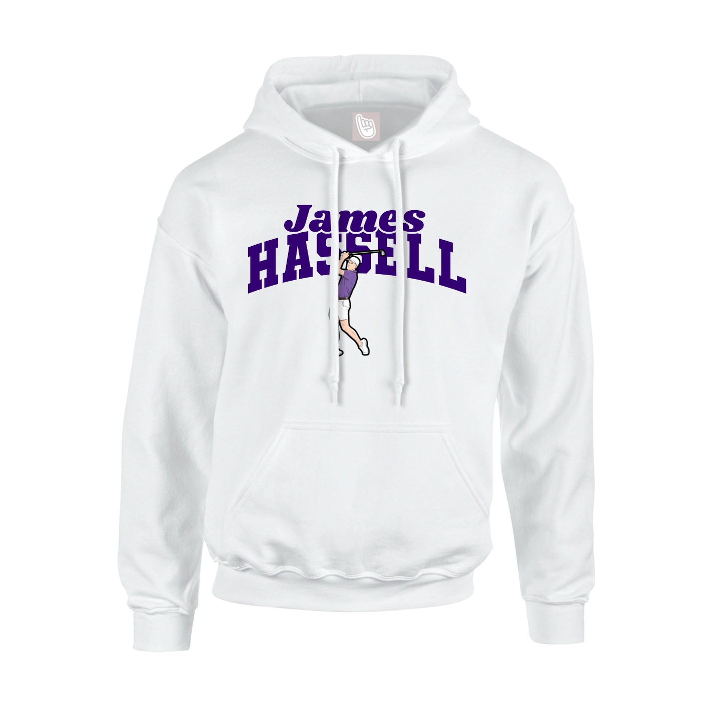 Hoodie — Signature Arch in White