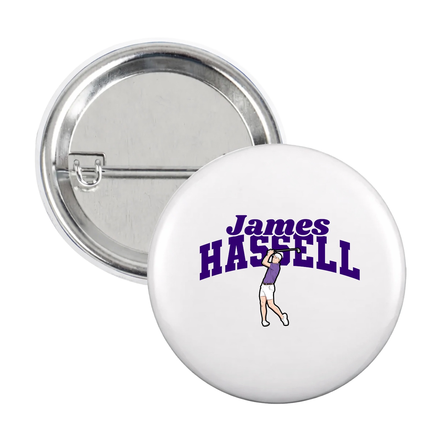 Game Day Button — Signature Arch in White