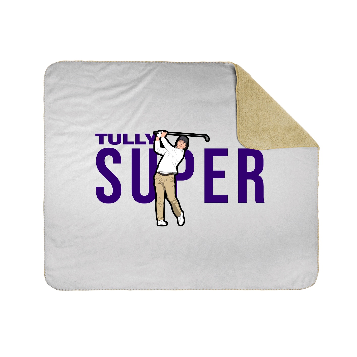 Throw Blanket — Player Name in White