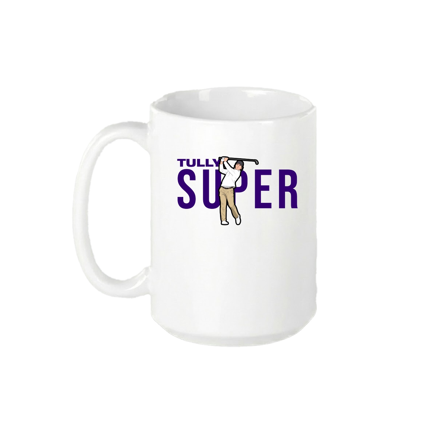 15oz Coffee Mug — Player Name in White