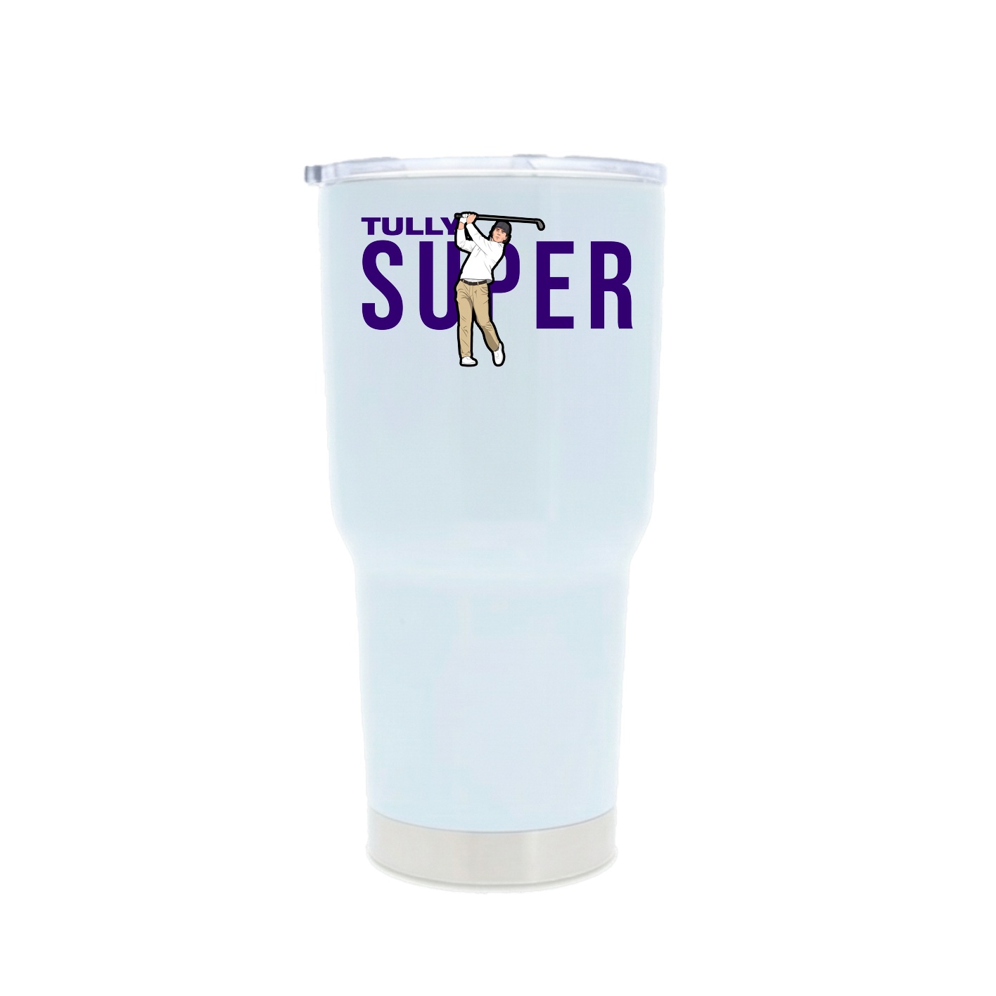 30oz Stainless Steel Tumbler — Player Name in White
