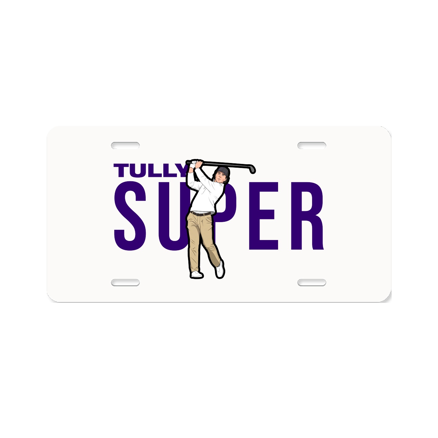 License Plate — Player Name in Classic