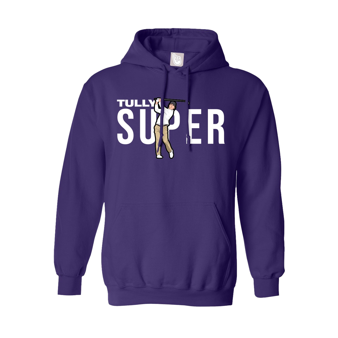 Youth Hoodie — Player Name in Purple