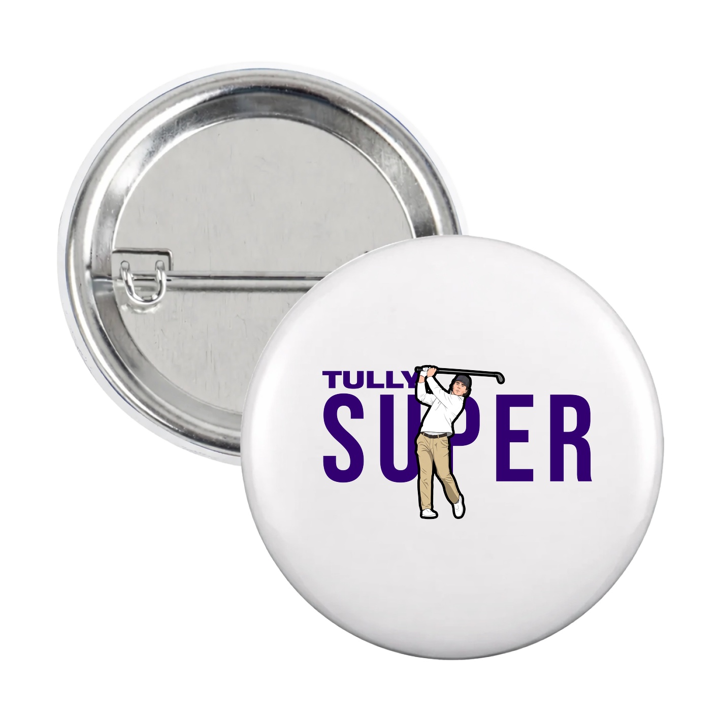 Game Day Button — Player Name in White