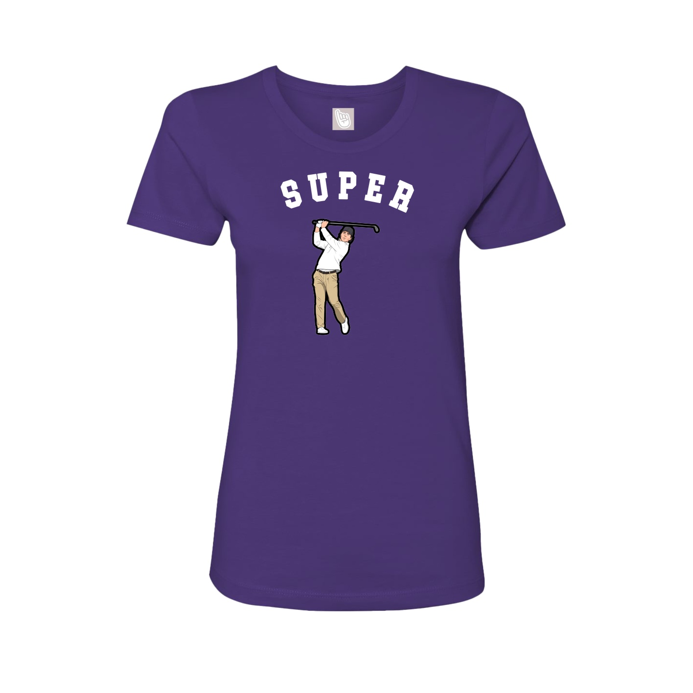 Fitted Women's Tee — Shirsey Arch in Purple