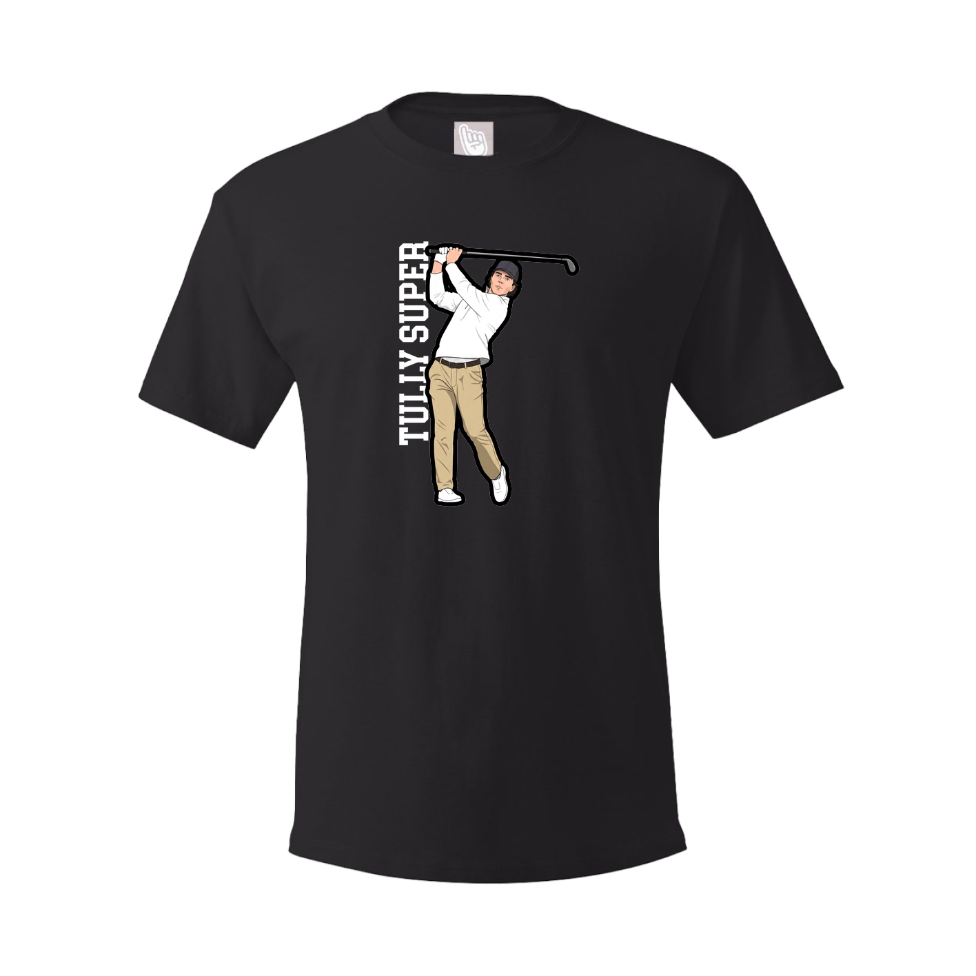 Tee — Name Vertical in Black