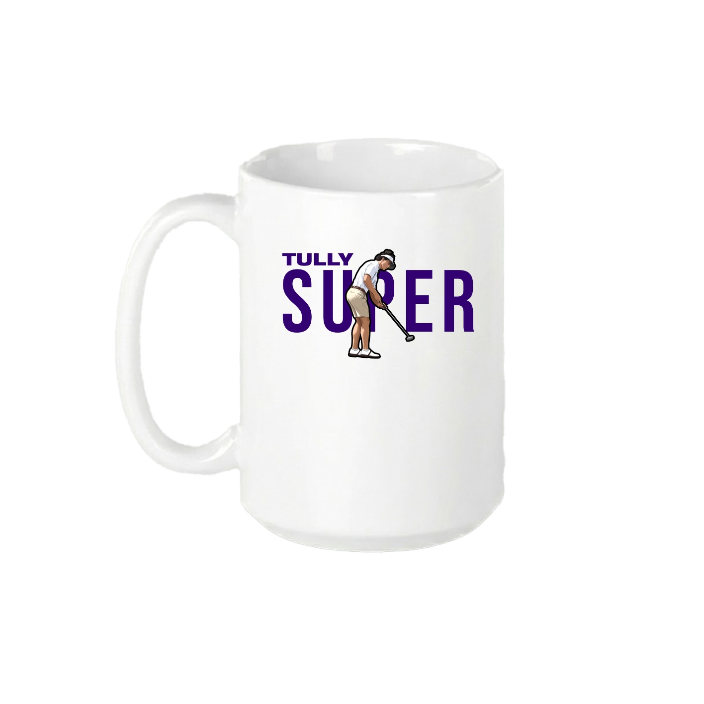 15oz Coffee Mug — Player Name in White