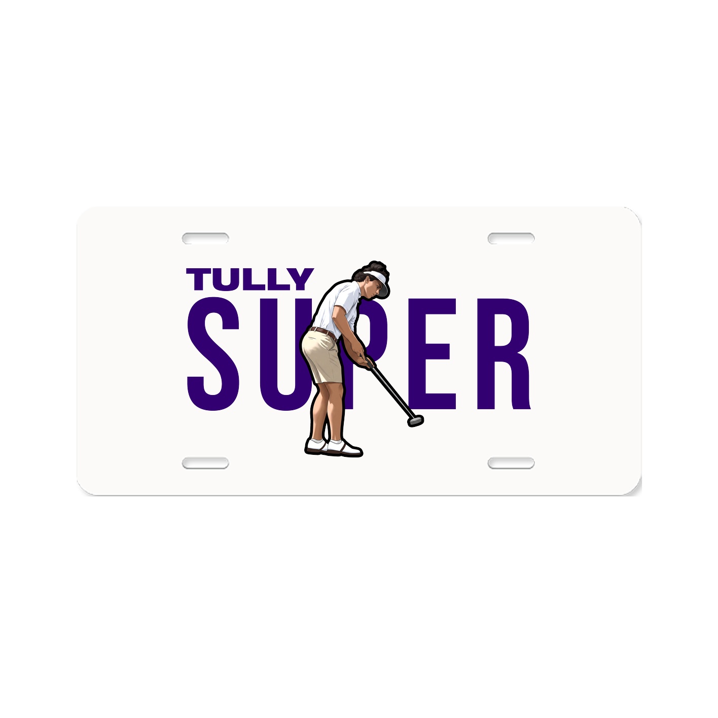 License Plate — Player Name in Classic