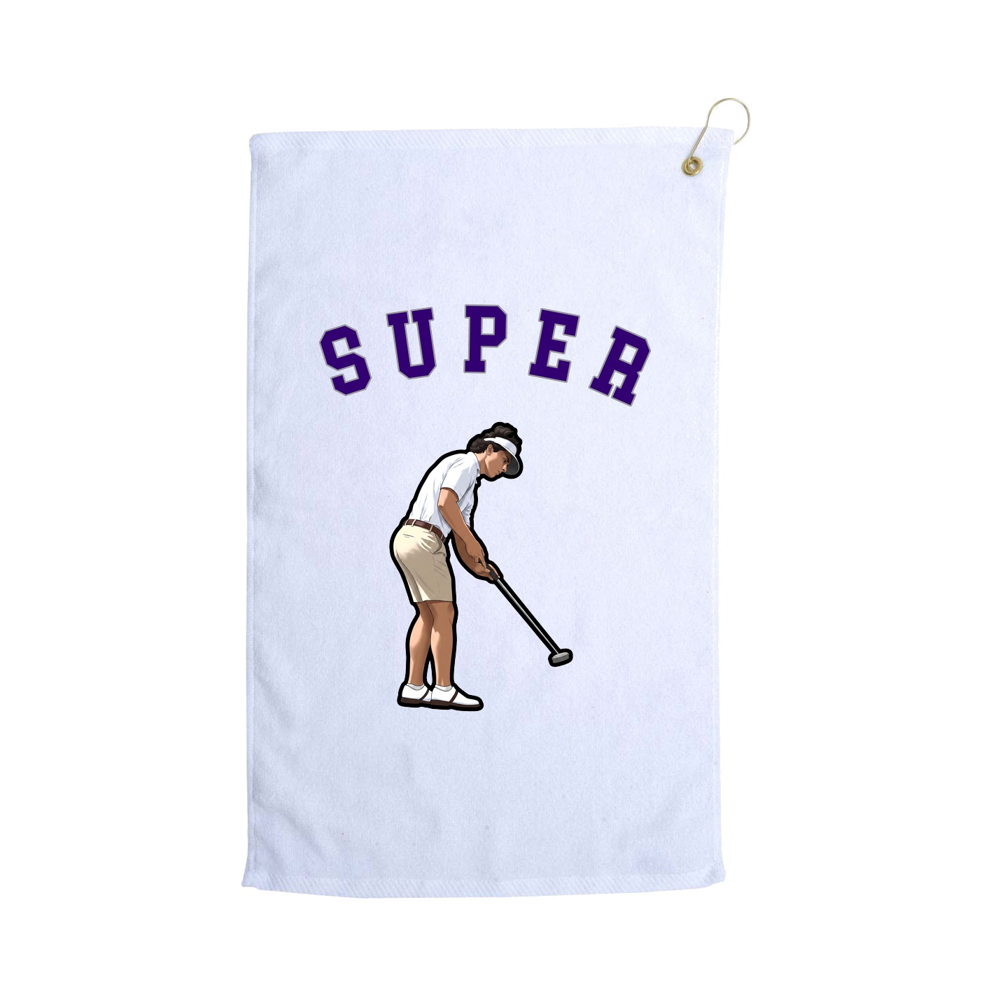Golf Towel — Shirsey Arch in White