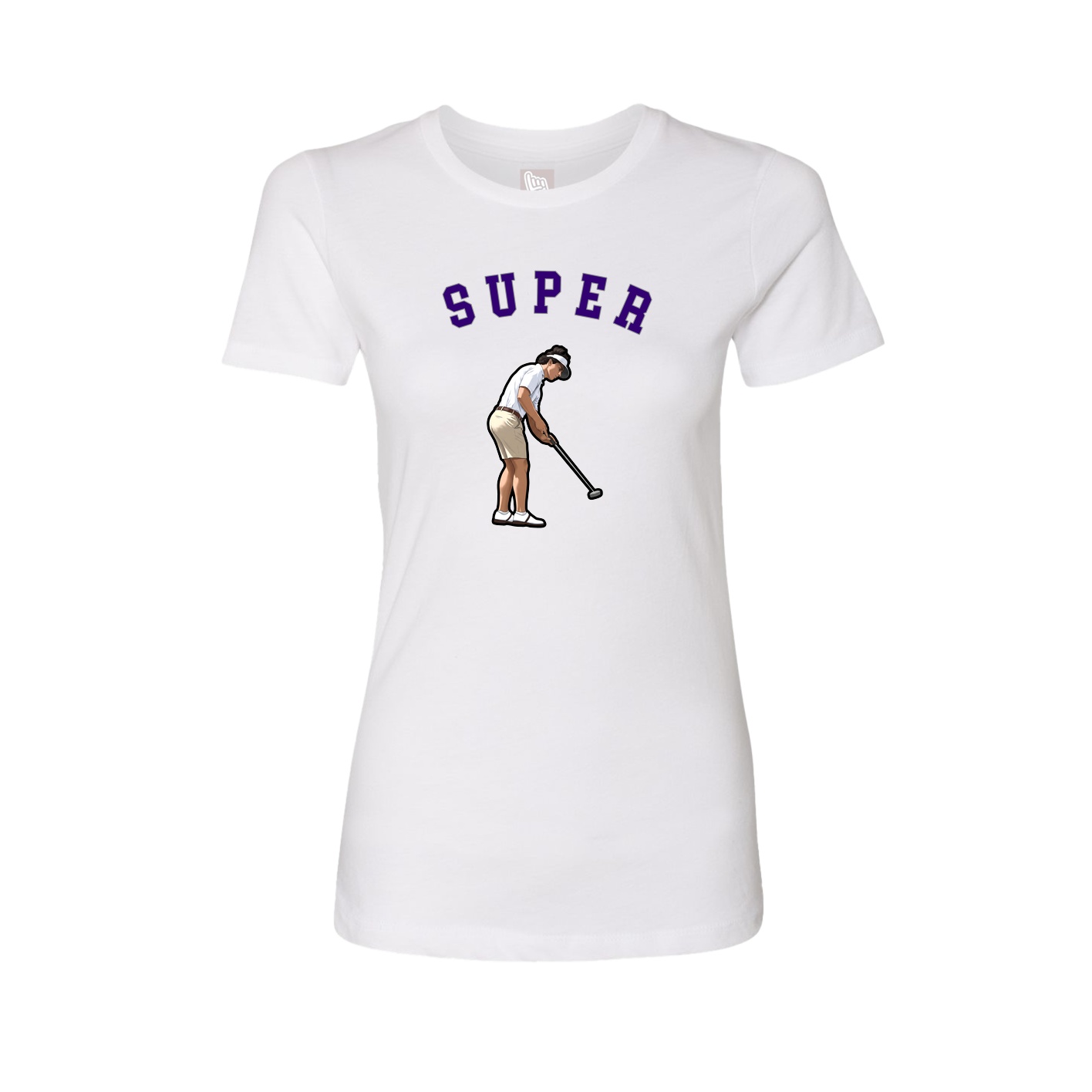 Fitted Women's Tee — Shirsey Arch in White