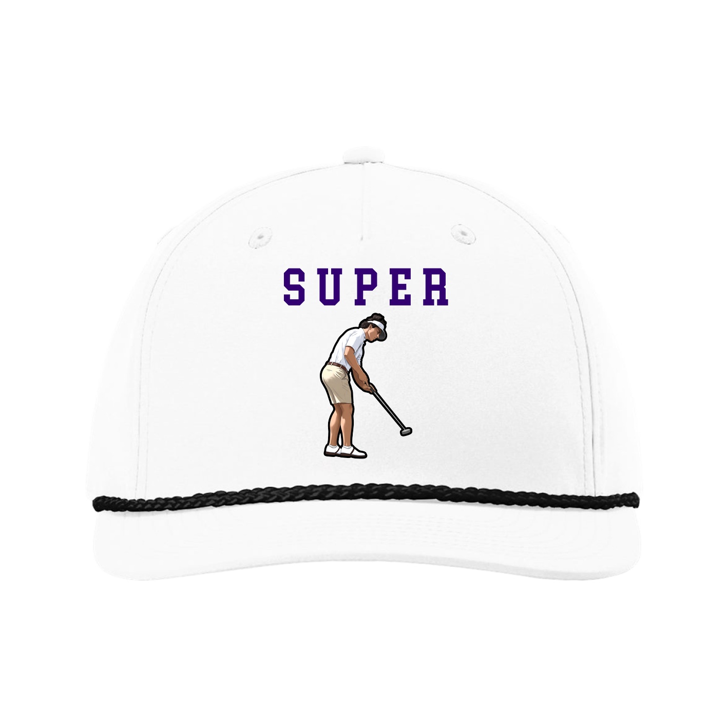 Five-Panel Classic Rope Cap — Shirsey in White