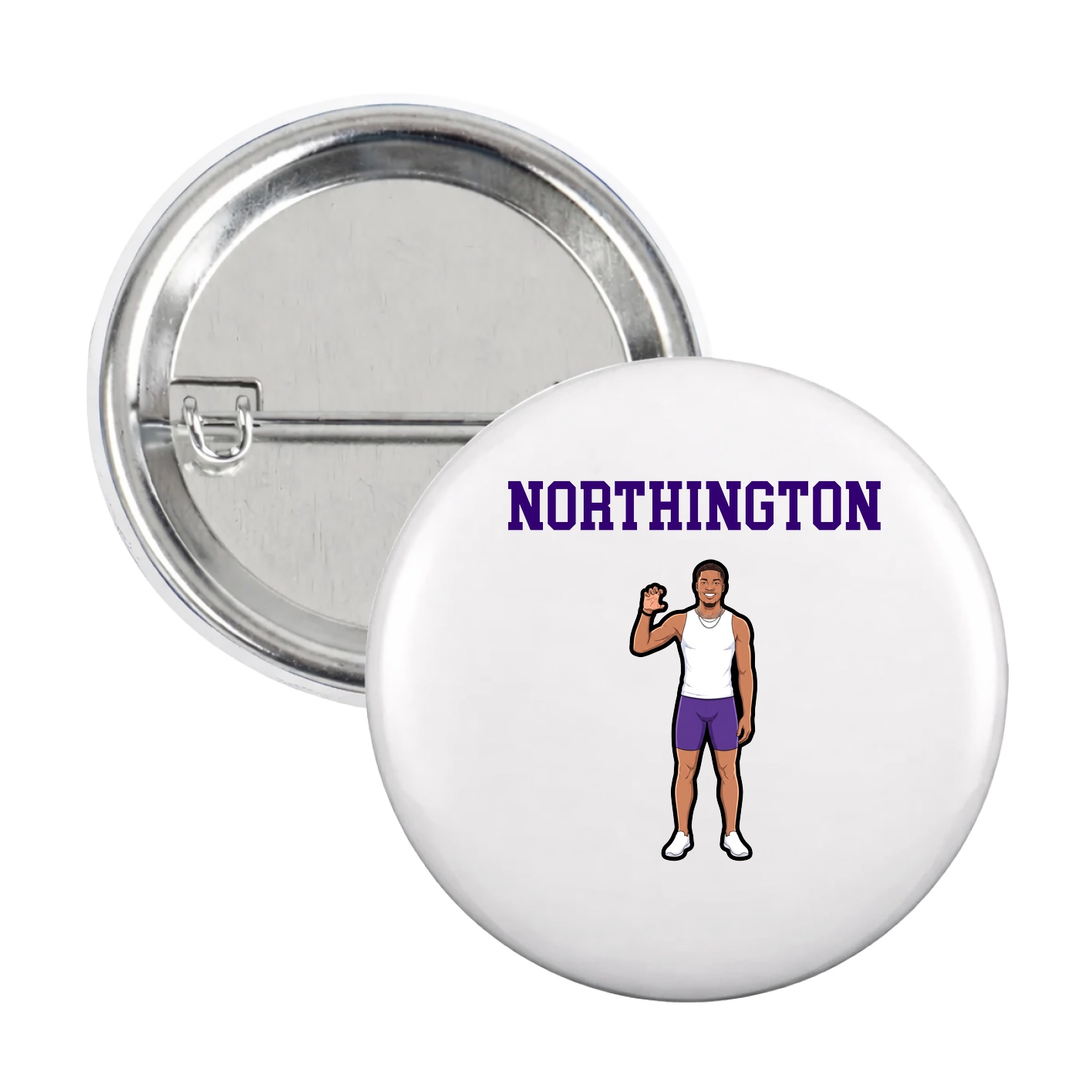 Game Day Button — Shirsey in White