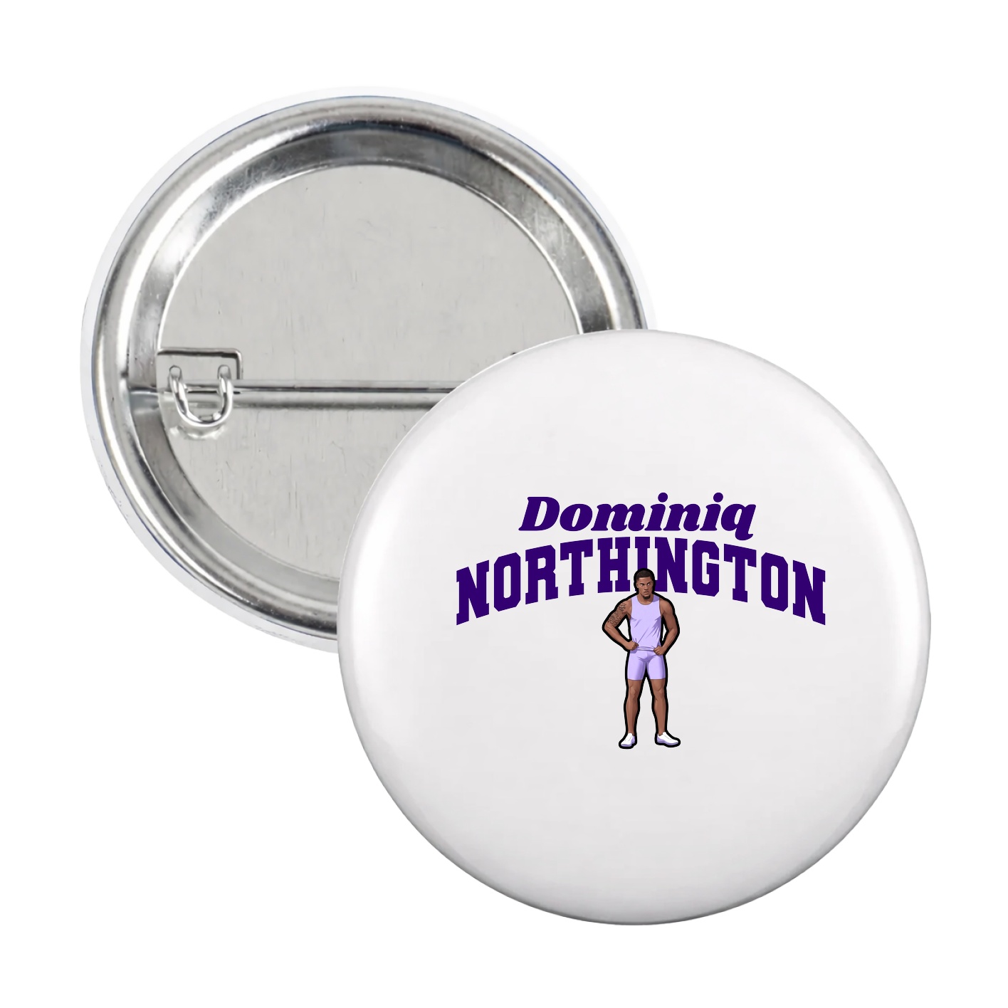 Game Day Button — Signature Arch in White