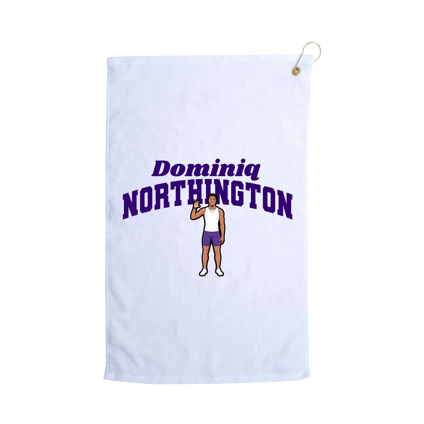 Golf Towel — Signature Arch in White