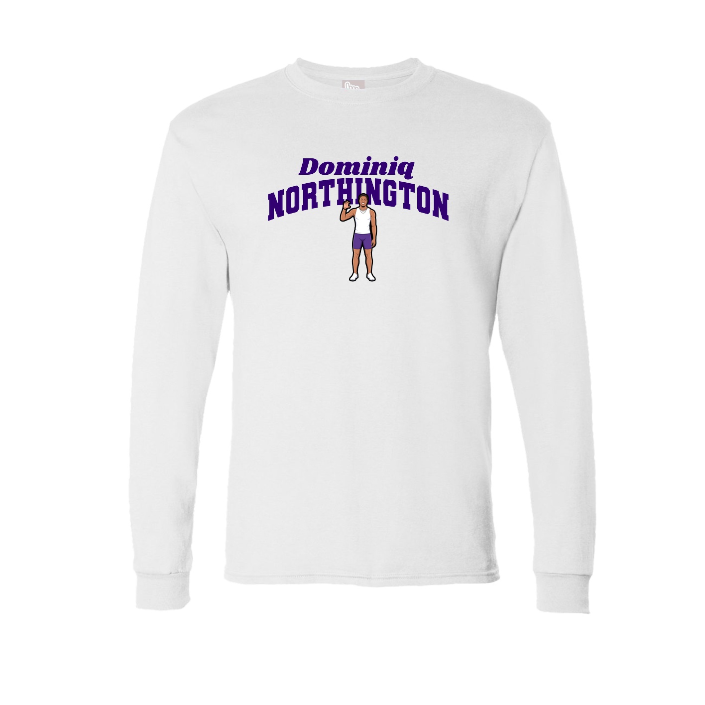 Long Sleeve Tee — Signature Arch in White