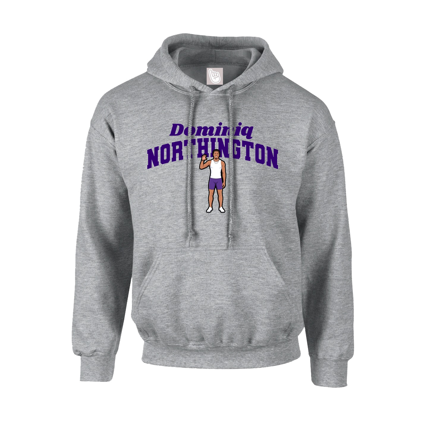 Youth Hoodie — Signature Arch in Grey