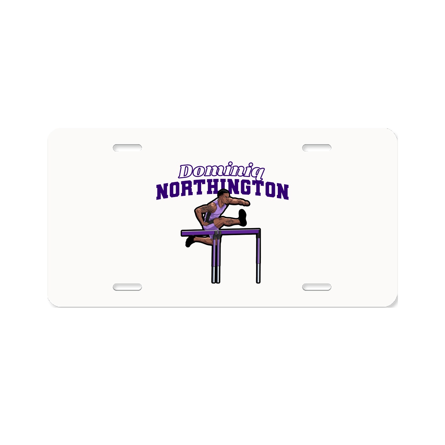 License Plate — Name Arch in Classic