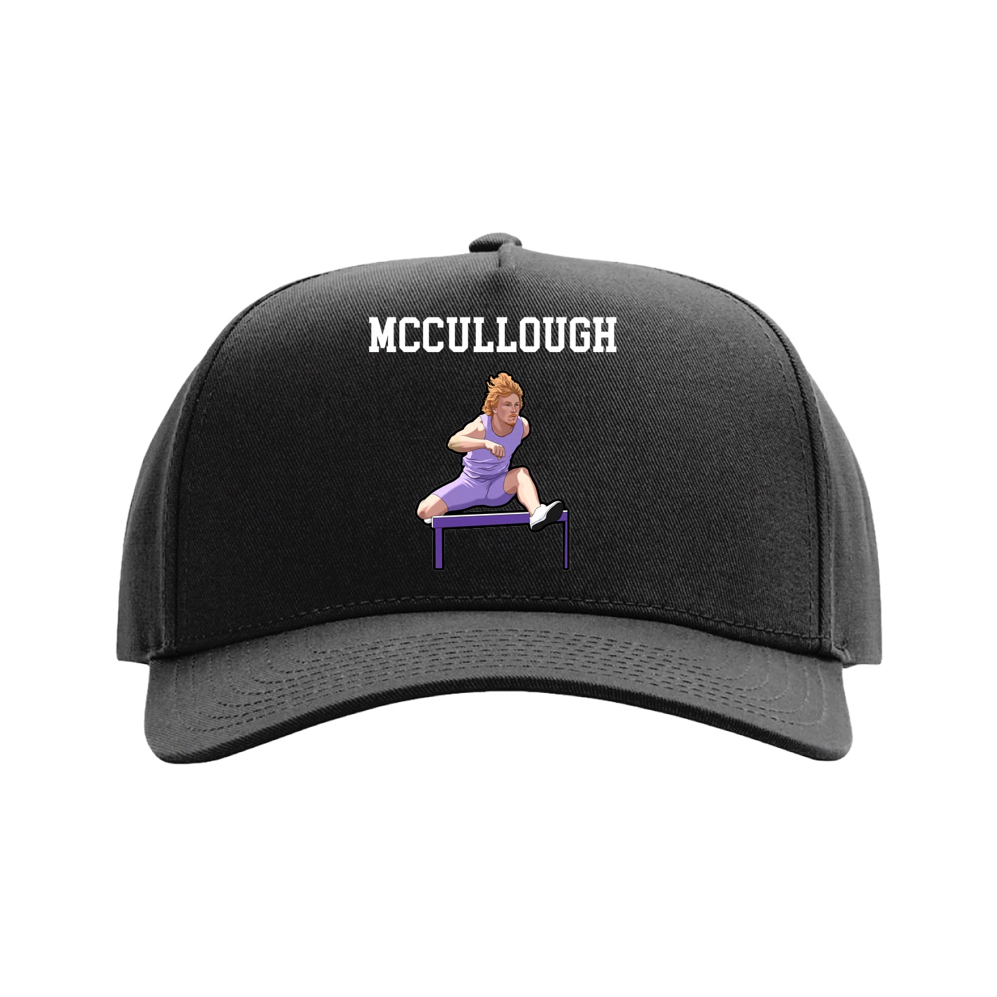 Full Fabric Five-Panel Champ Cap — Shirsey in Black