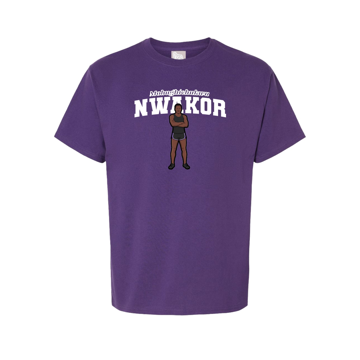 Youth Tee — Name Arch in Purple