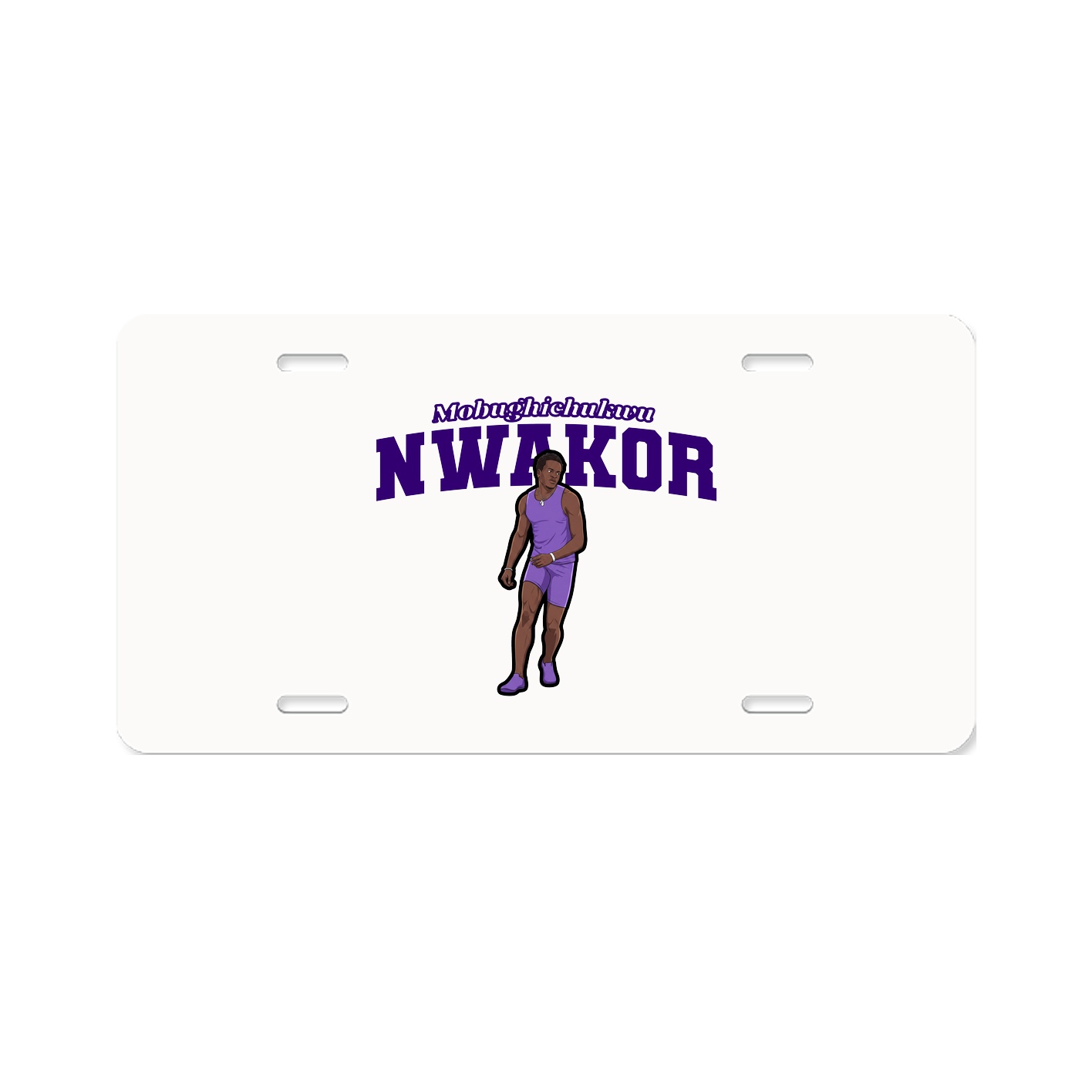 License Plate — Name Arch in Classic