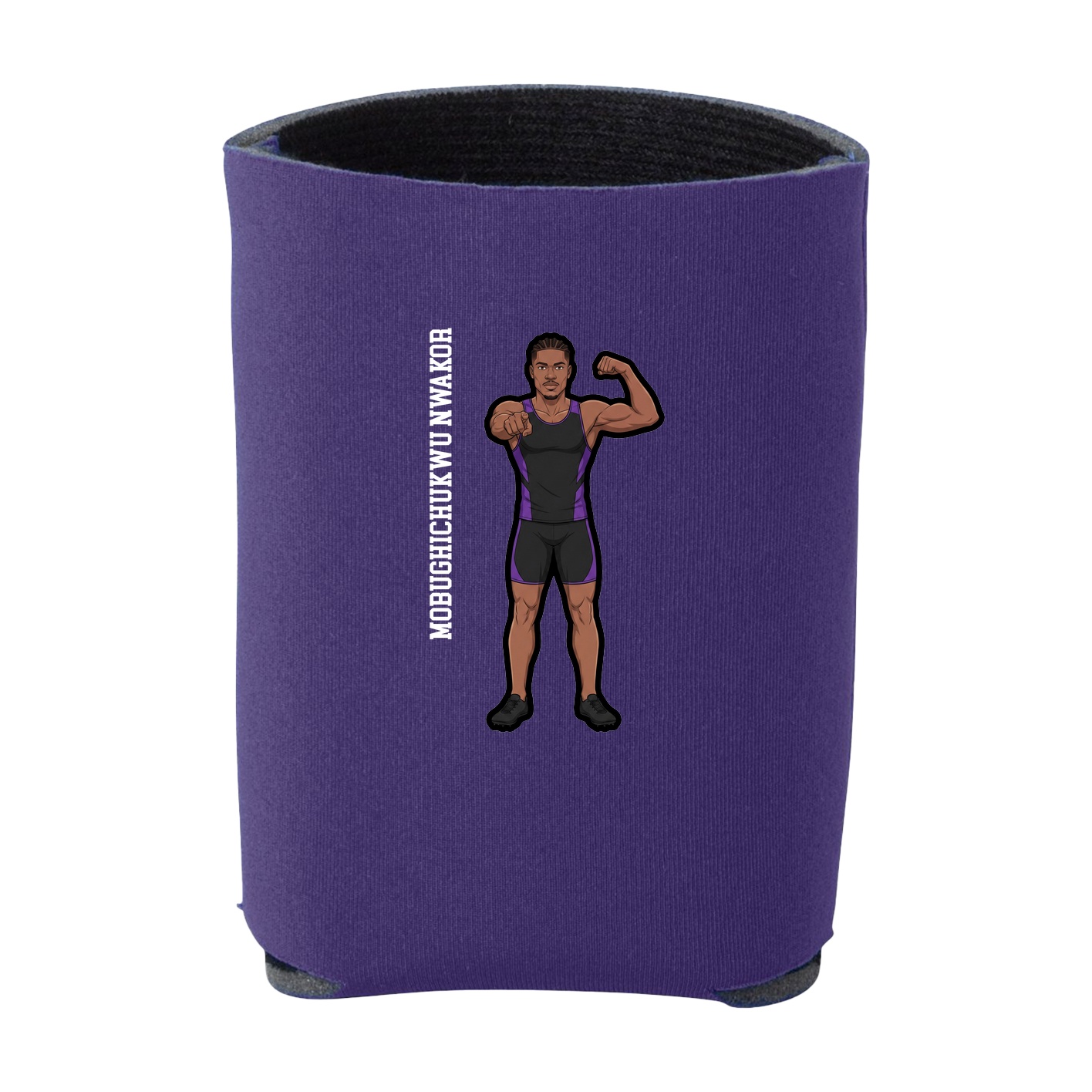 Can Holder — Name Vertical in Purple