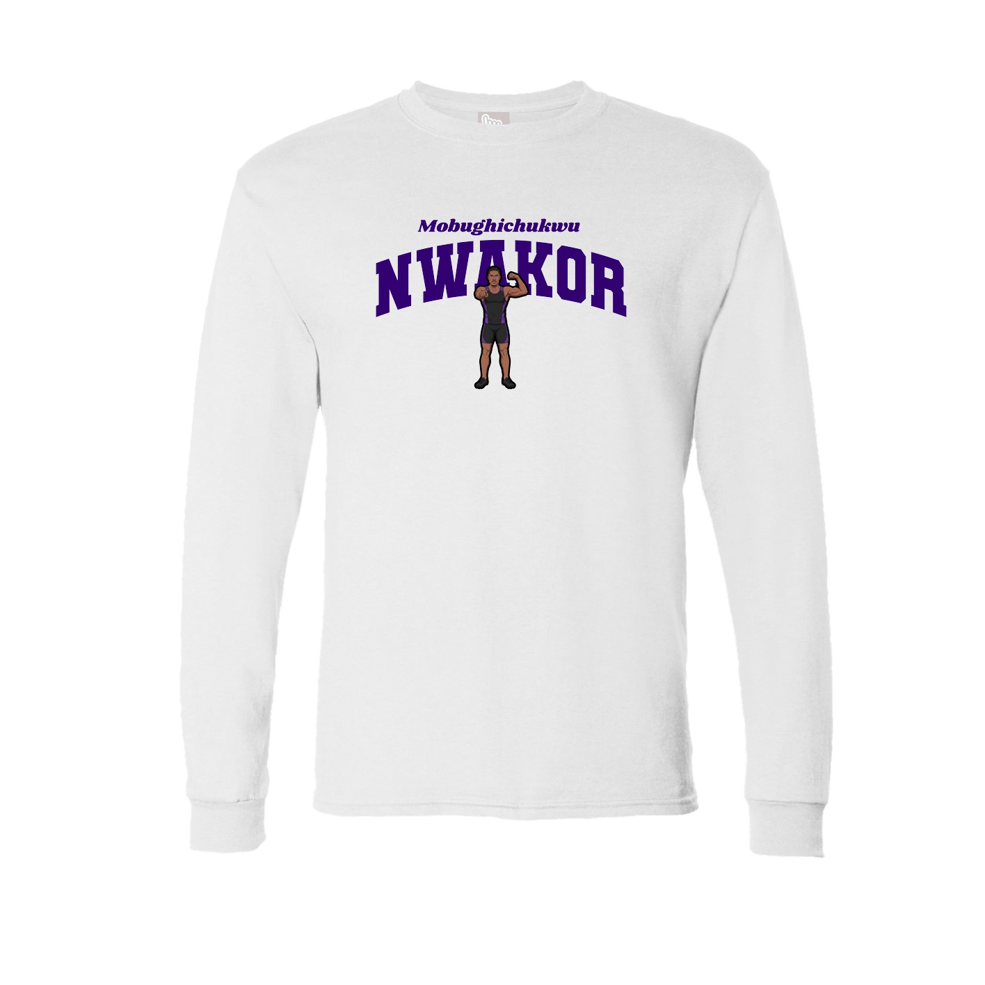Long Sleeve Tee — Signature Arch in White