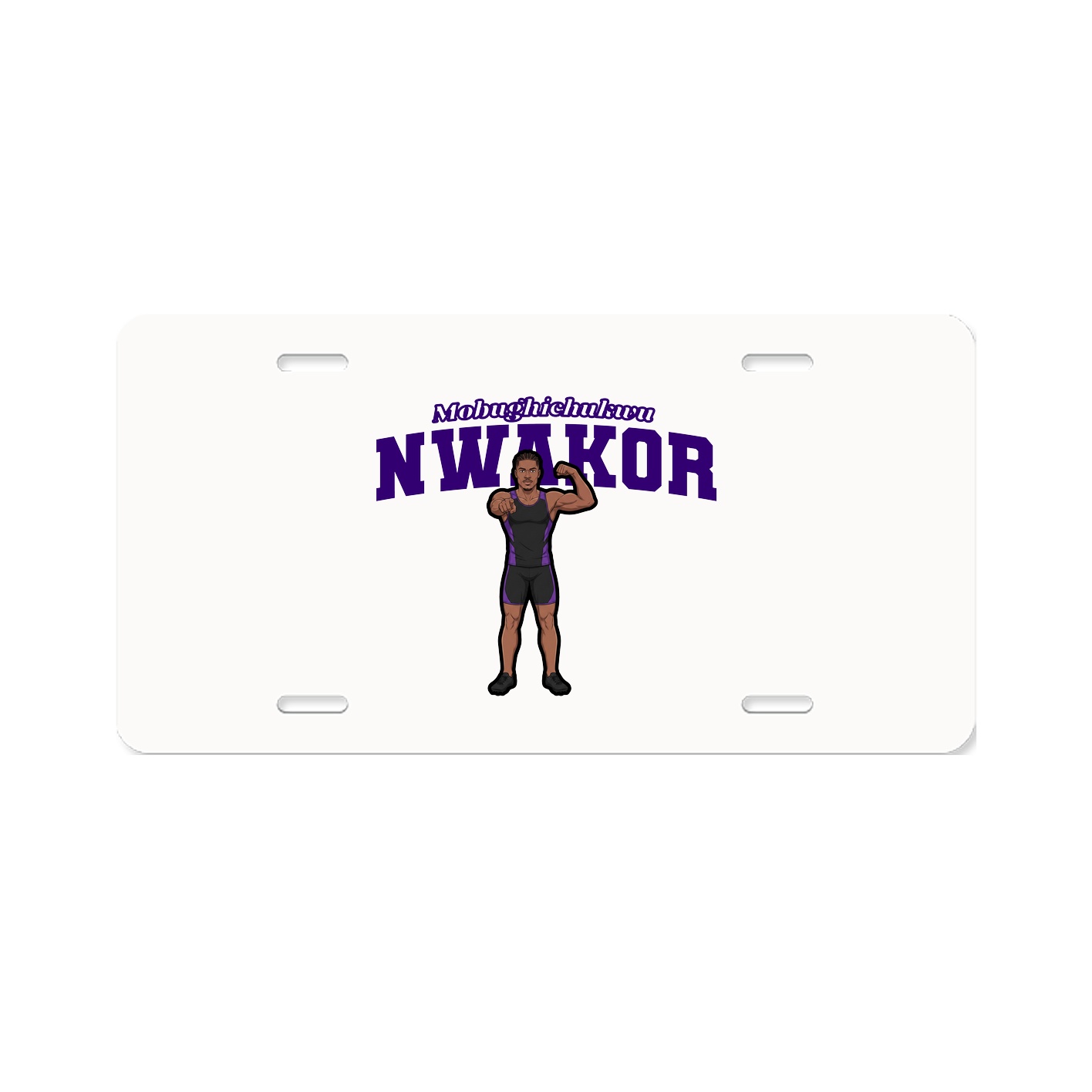 License Plate — Name Arch in Classic