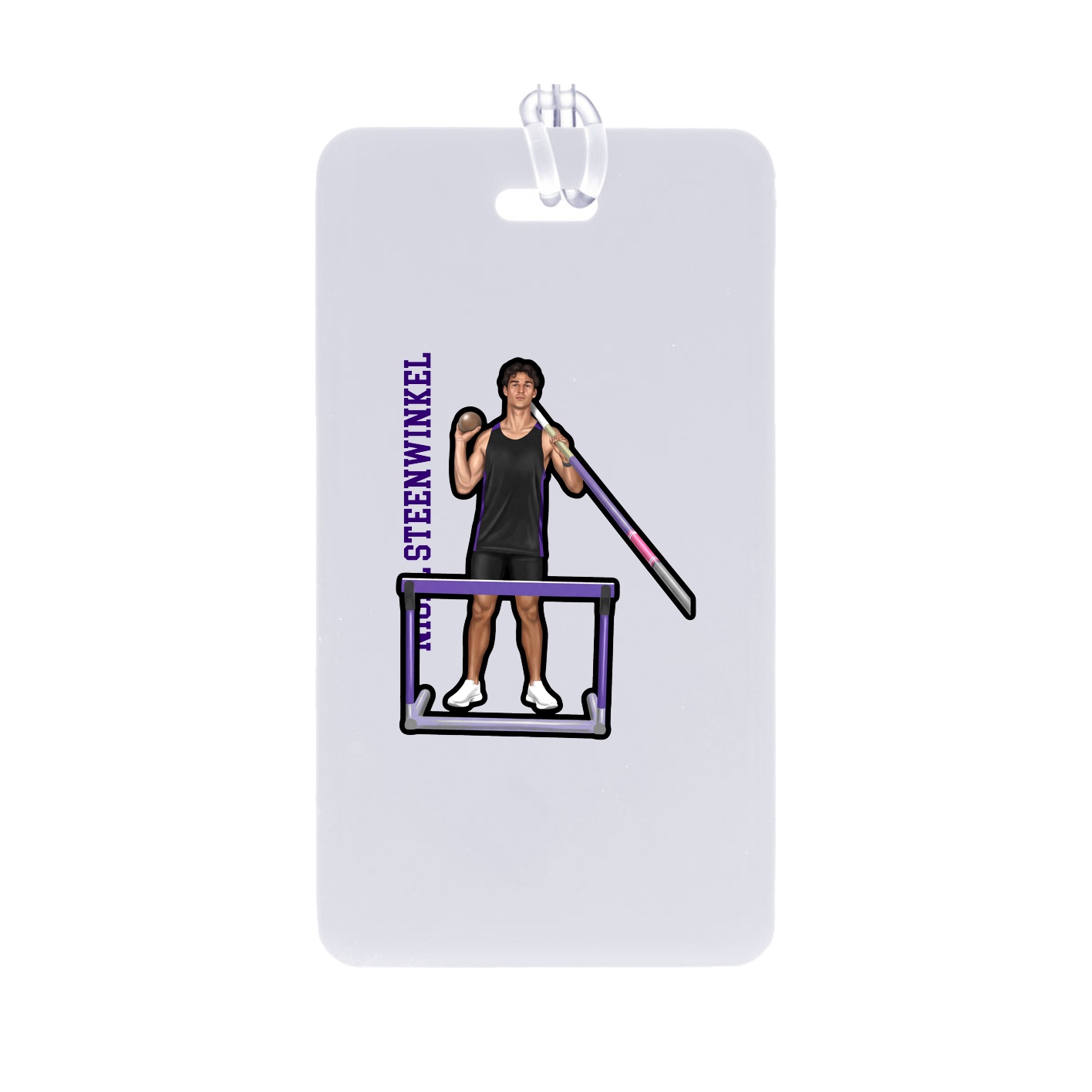 Bag Tag — Name Vertical in Classic