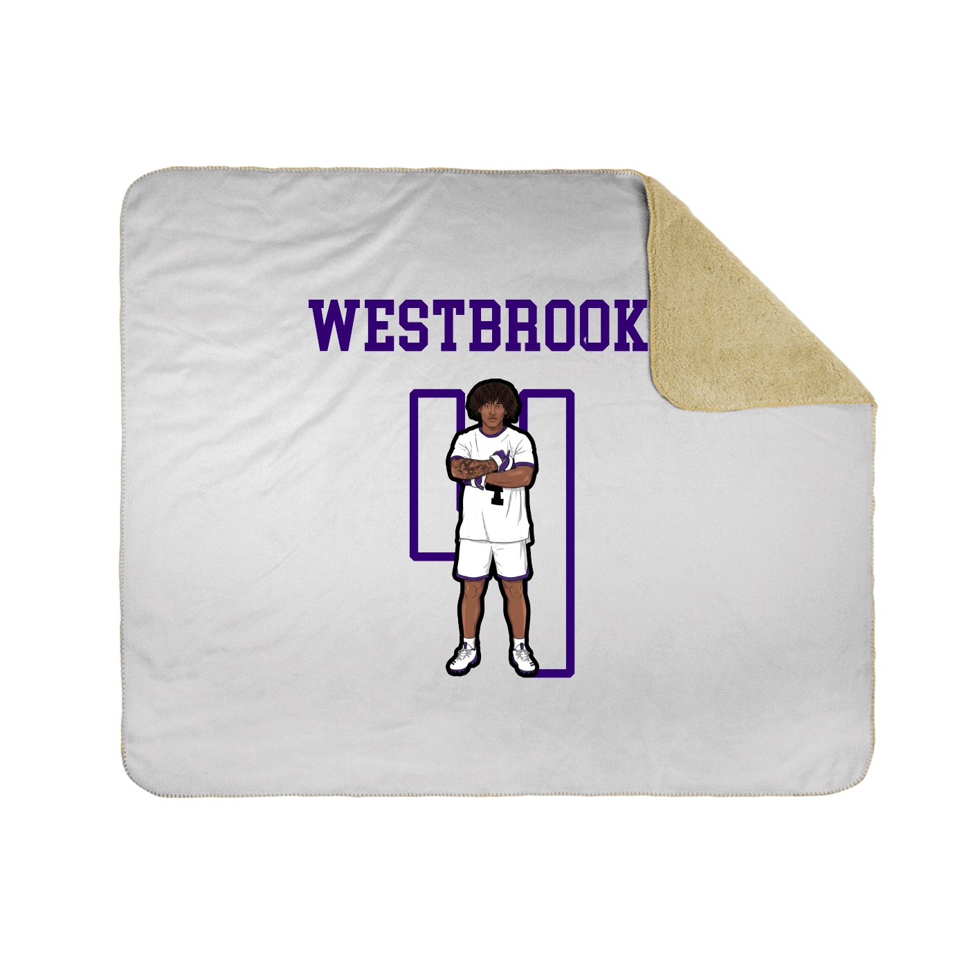 Throw Blanket — Shirsey in White
