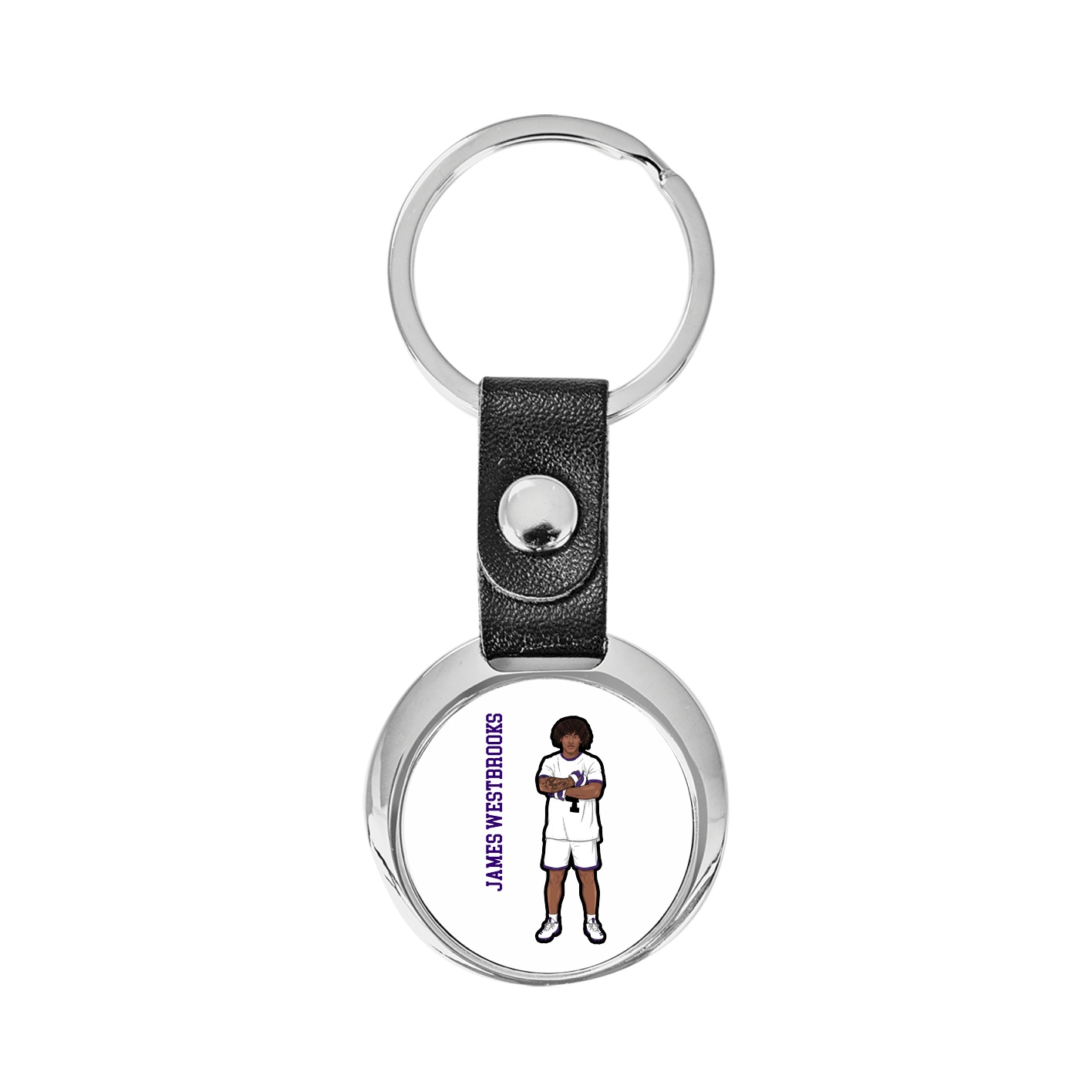 Key Chain — Name Vertical in Classic