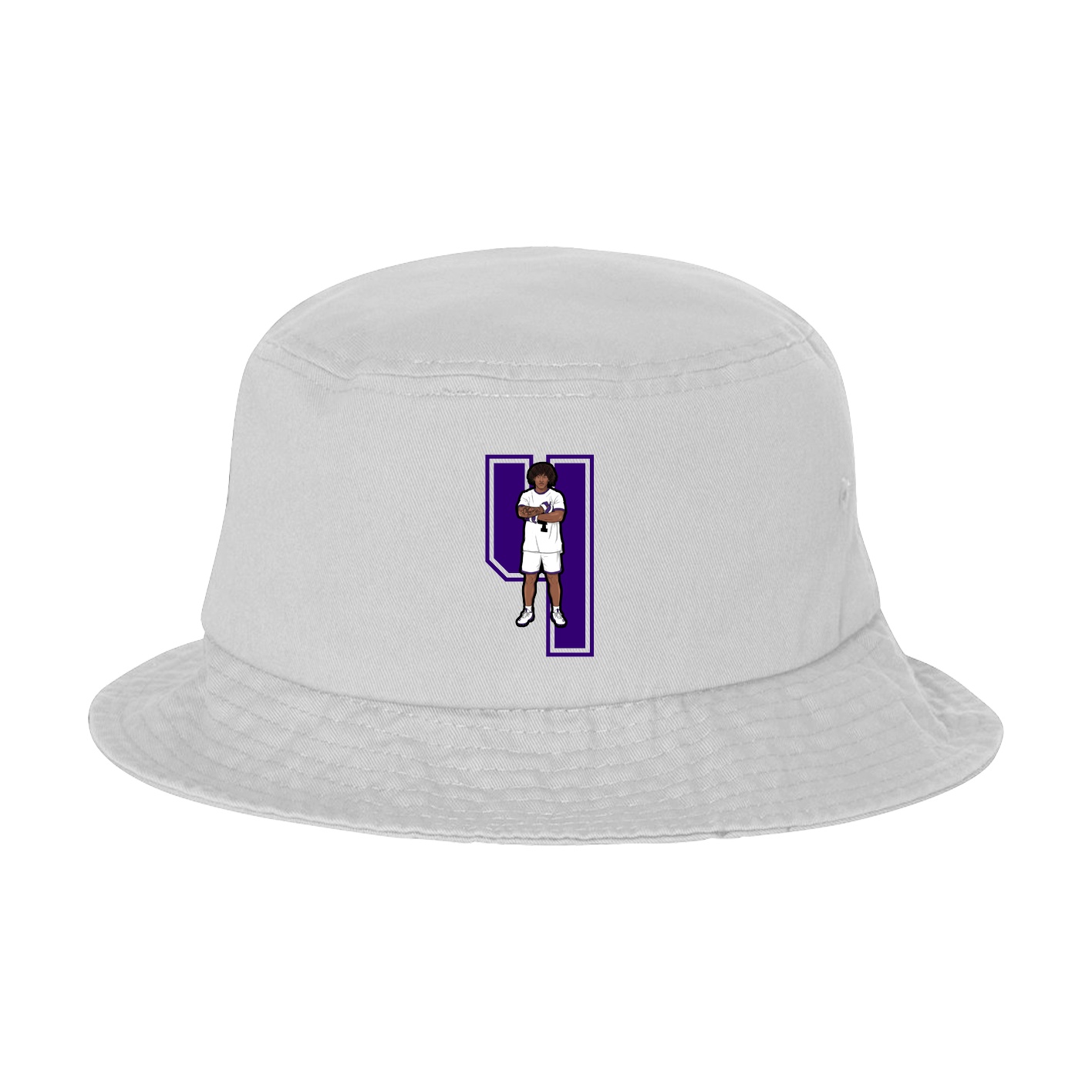 Bucket Cap — Number in White