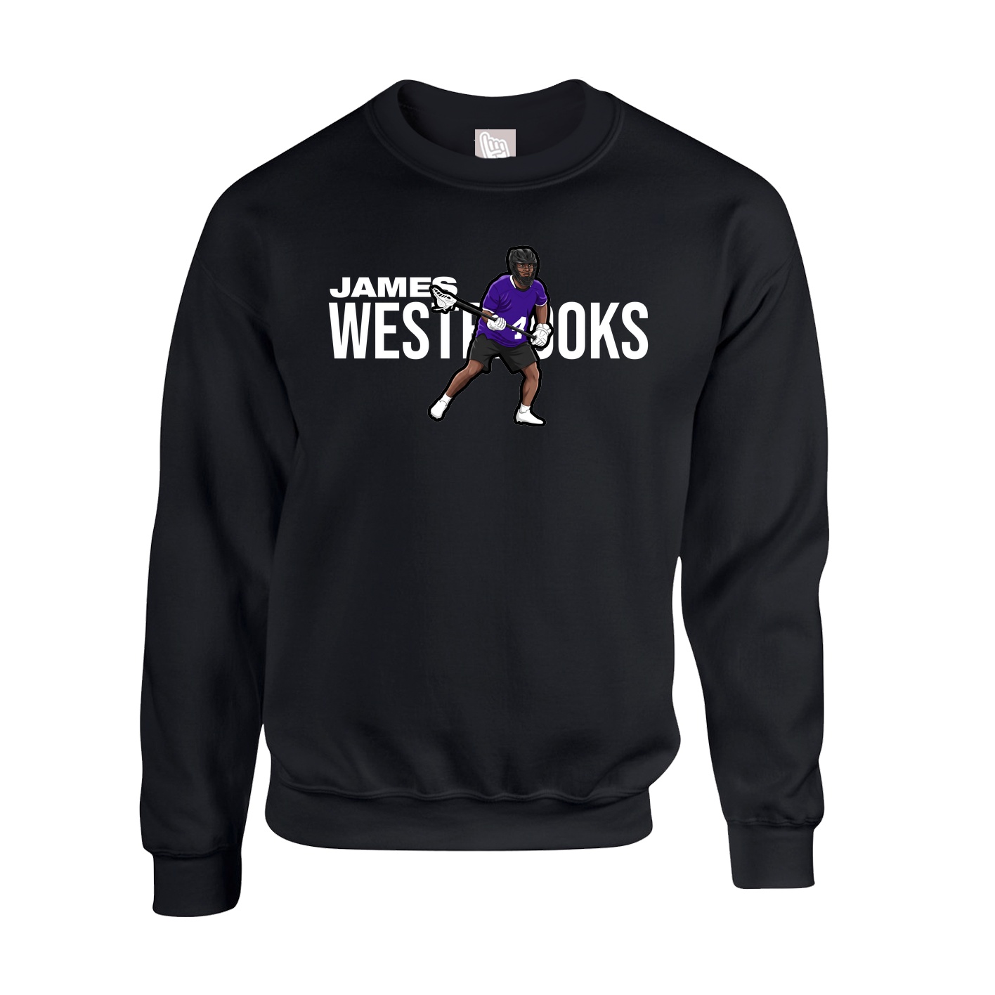 Fleece Crew — Player Name in Black