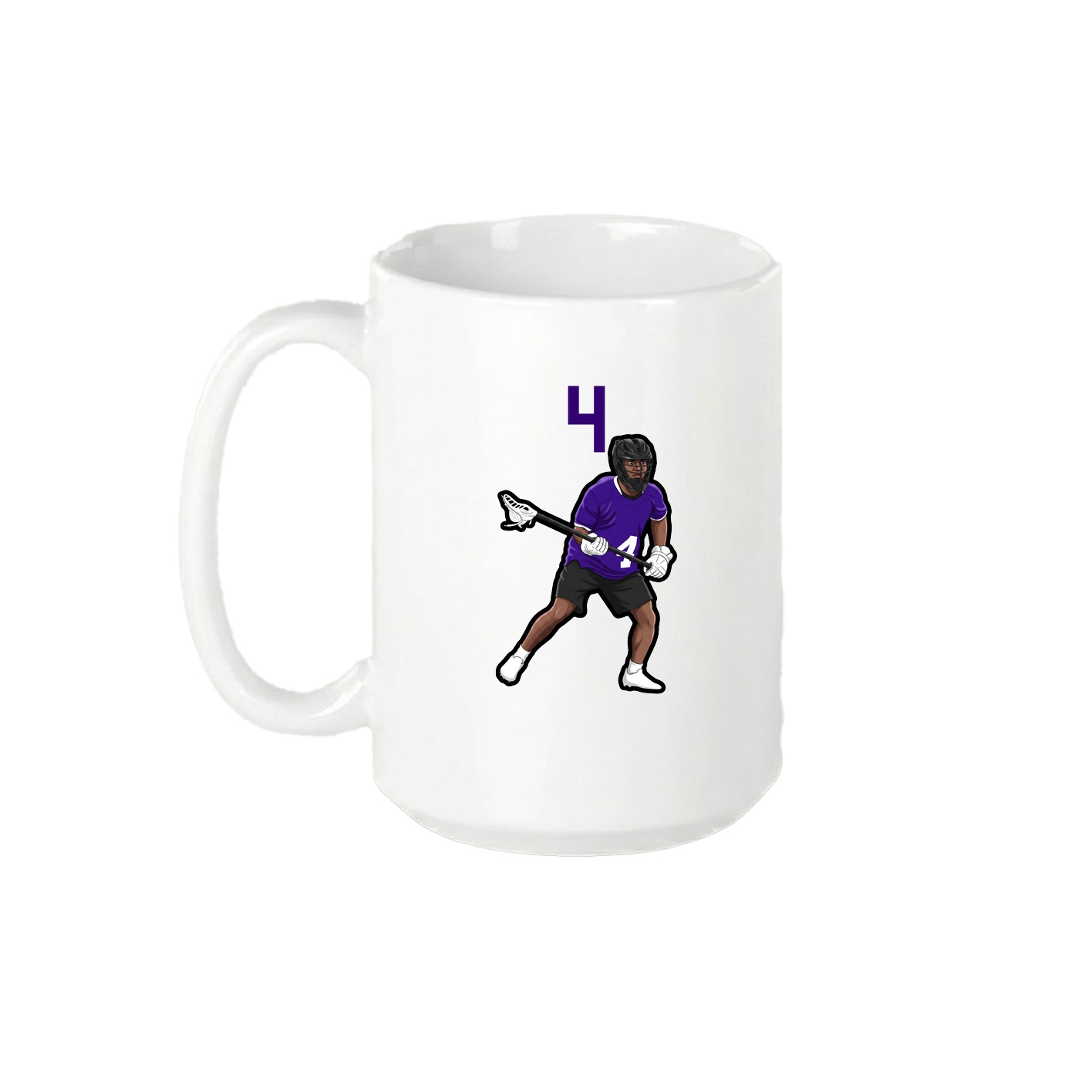 15oz Coffee Mug — Number Top in White