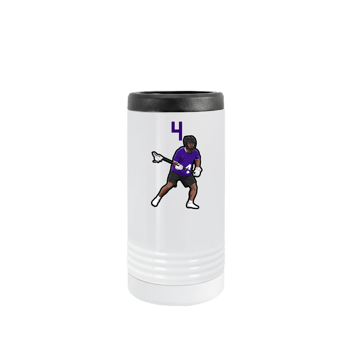 Slim Beverage Holder — Number Top in White