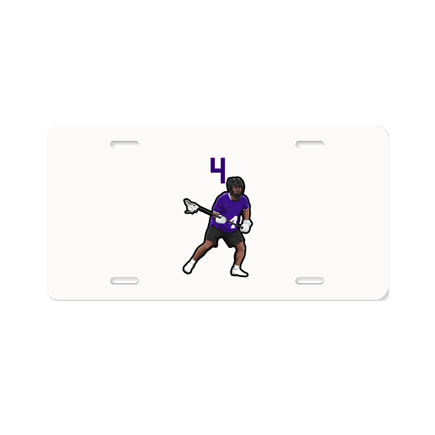 License Plate — Number Top in Classic