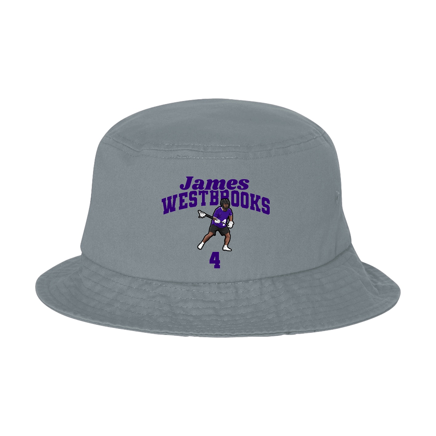 Bucket Cap — Signature Arch in Grey
