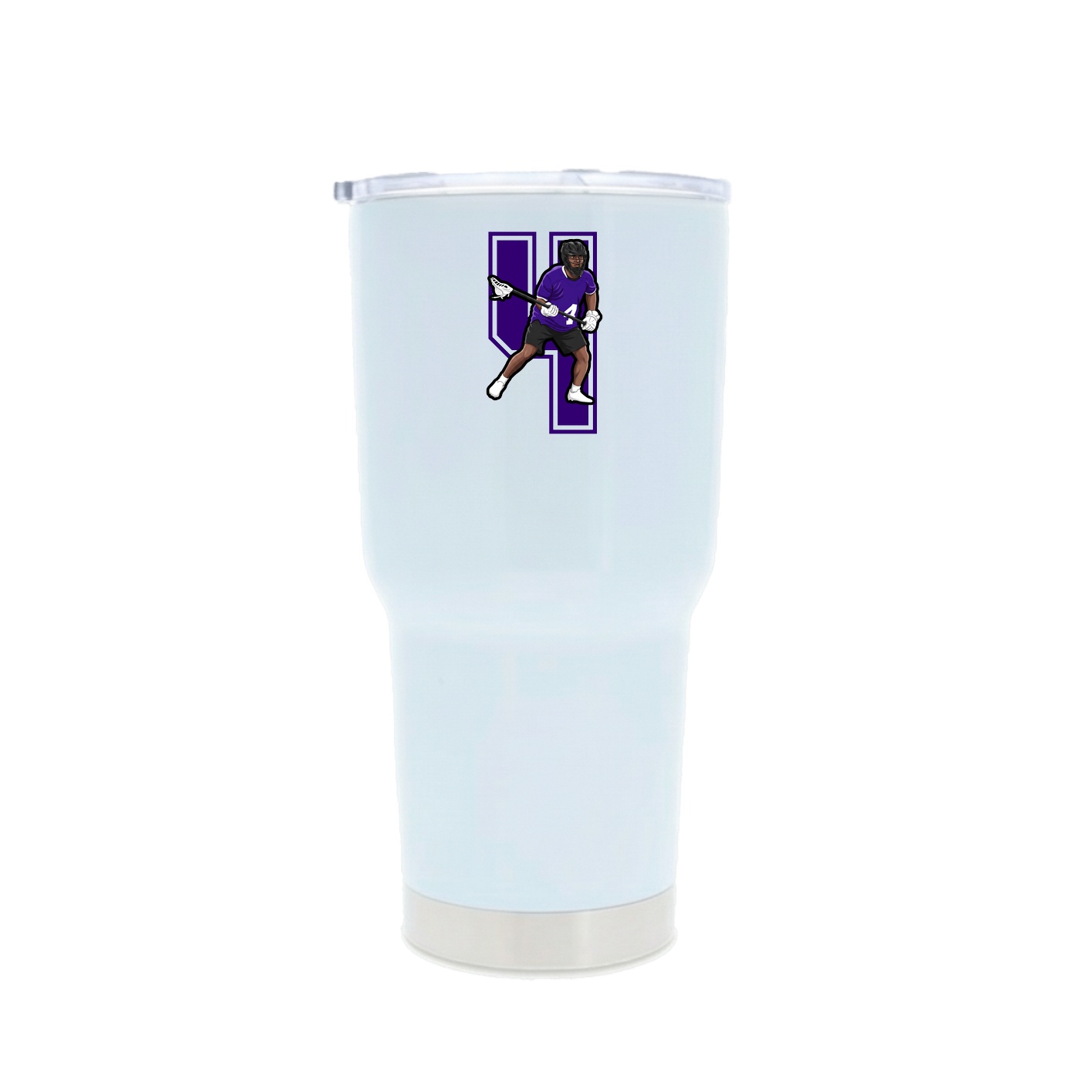 30oz Stainless Steel Tumbler — Number in White