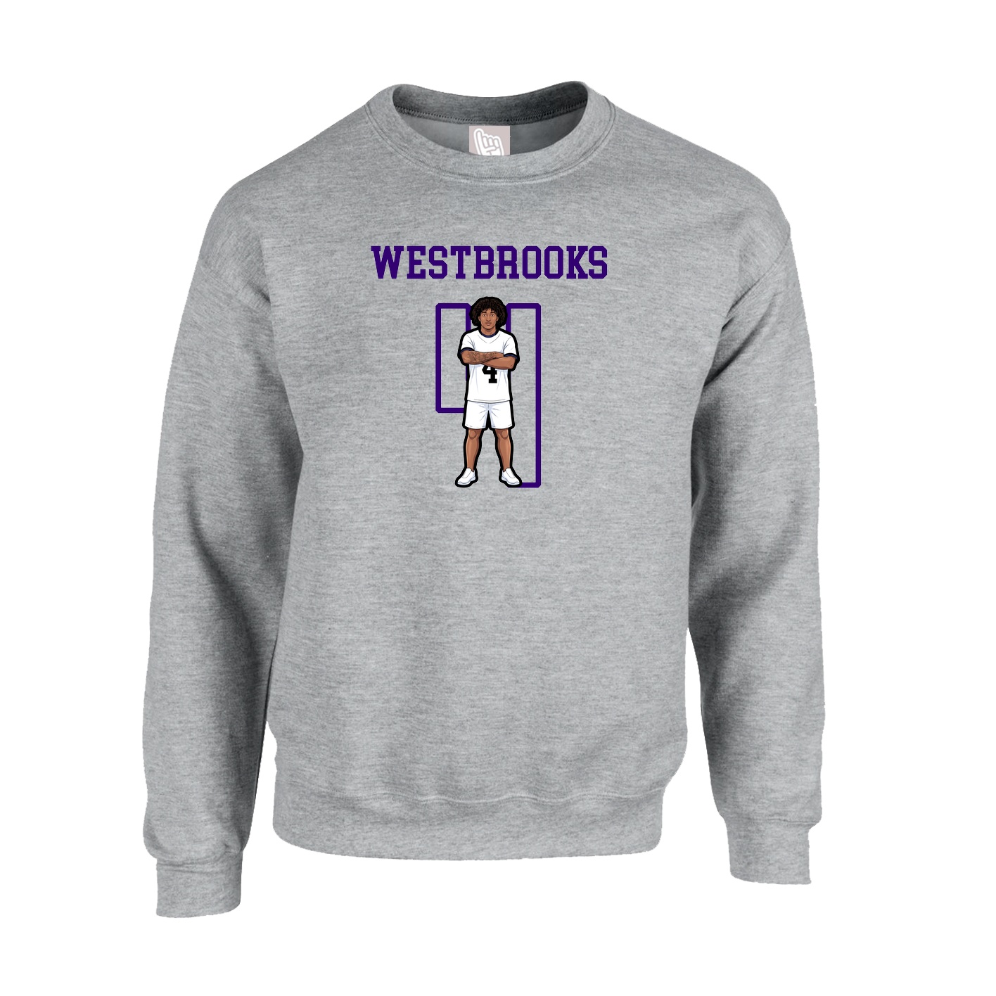 Fleece Crew — Shirsey in Grey