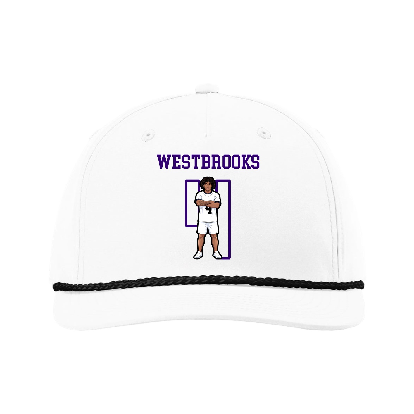 Five-Panel Classic Rope Cap — Shirsey in White