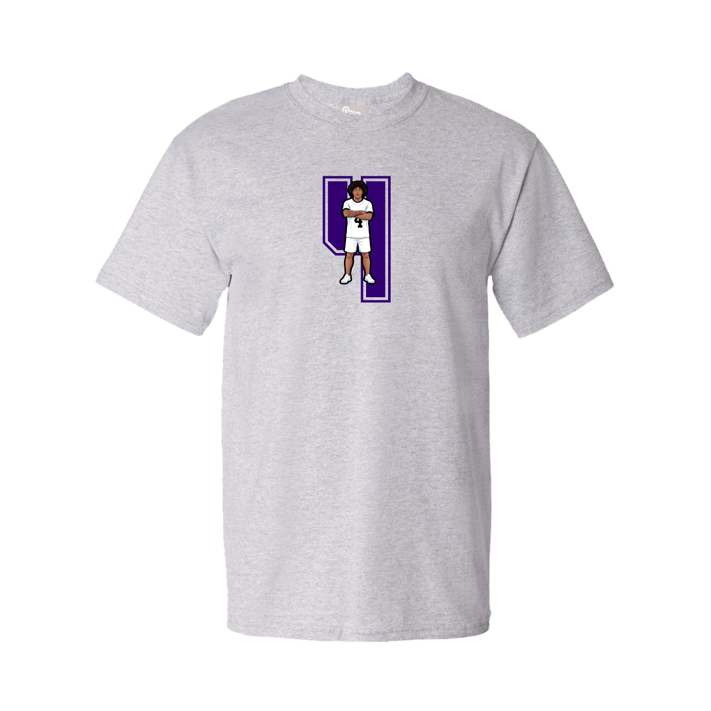 Youth Tee — Number in Grey