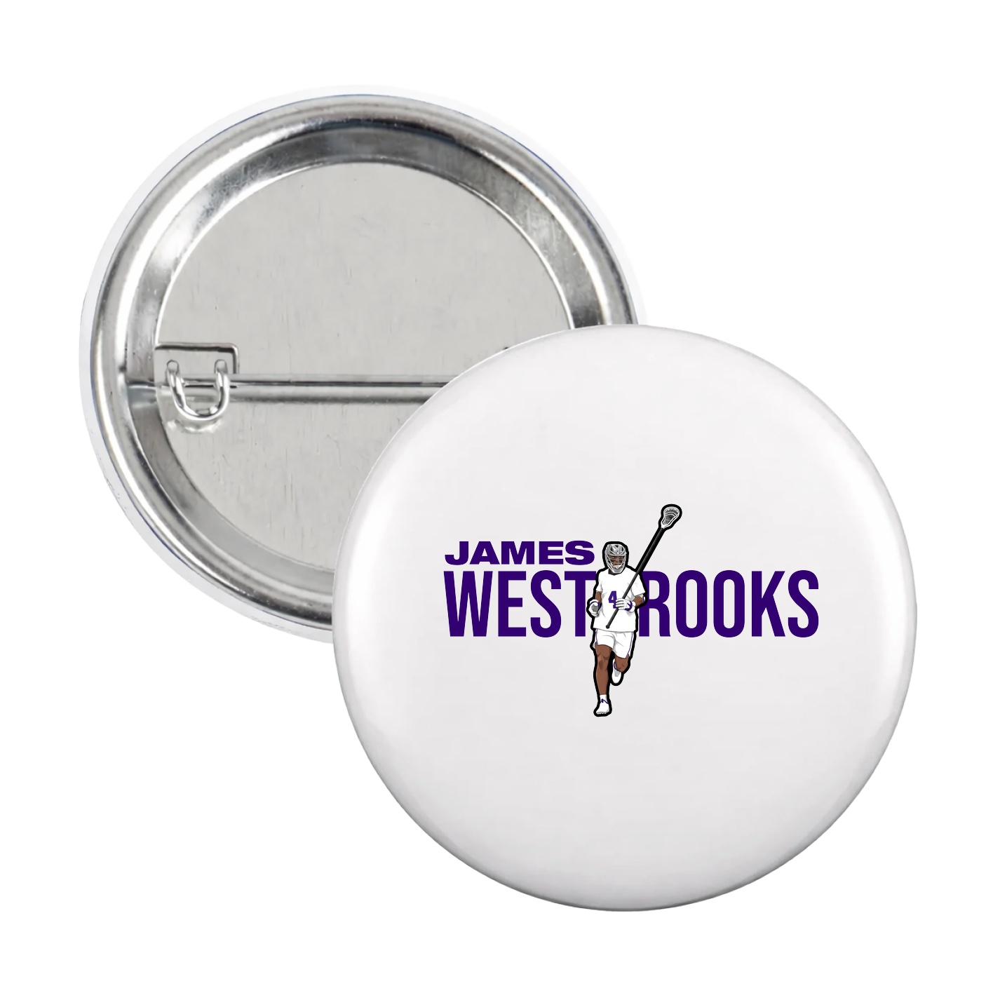 Game Day Button — Player Name in White