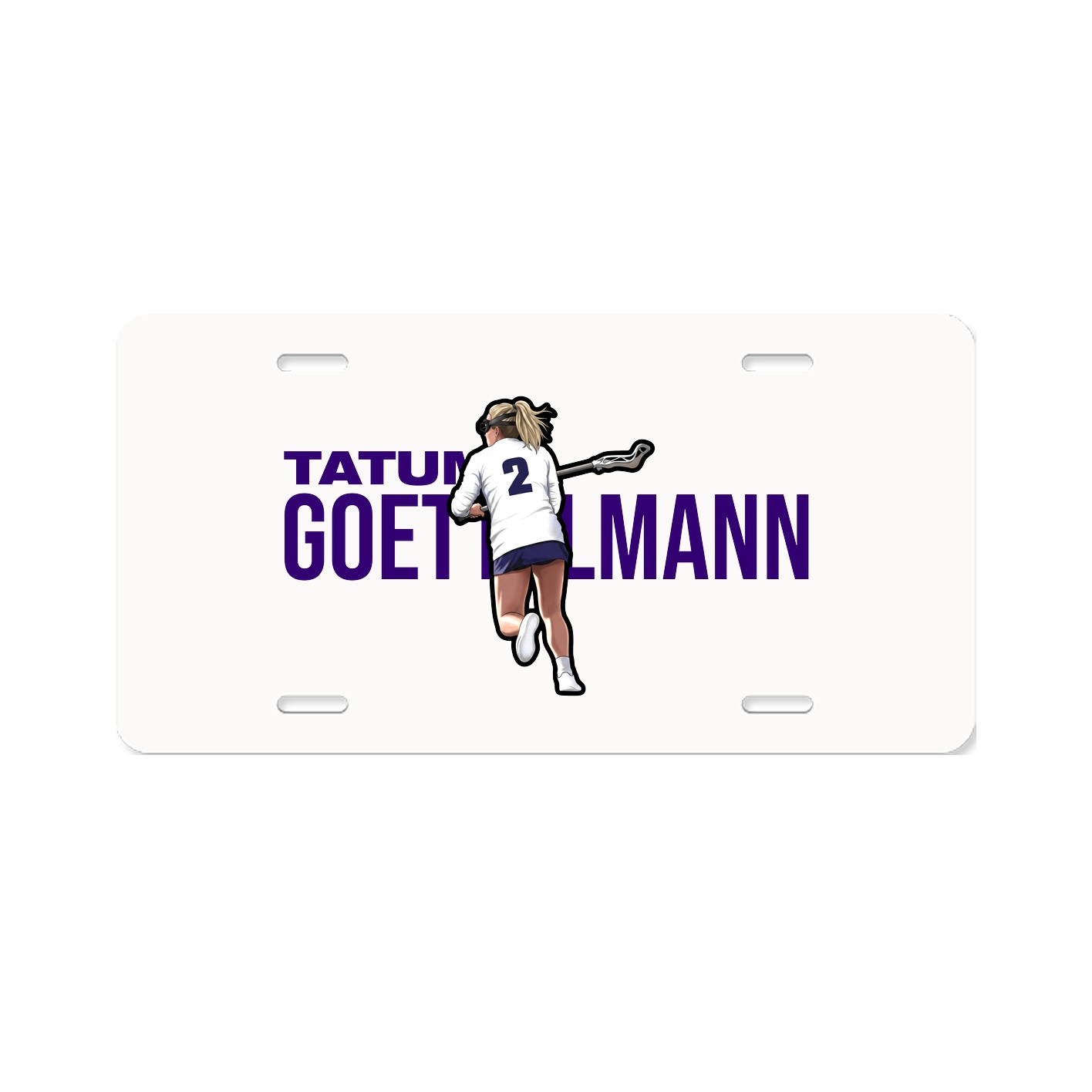 License Plate — Player Name in Classic