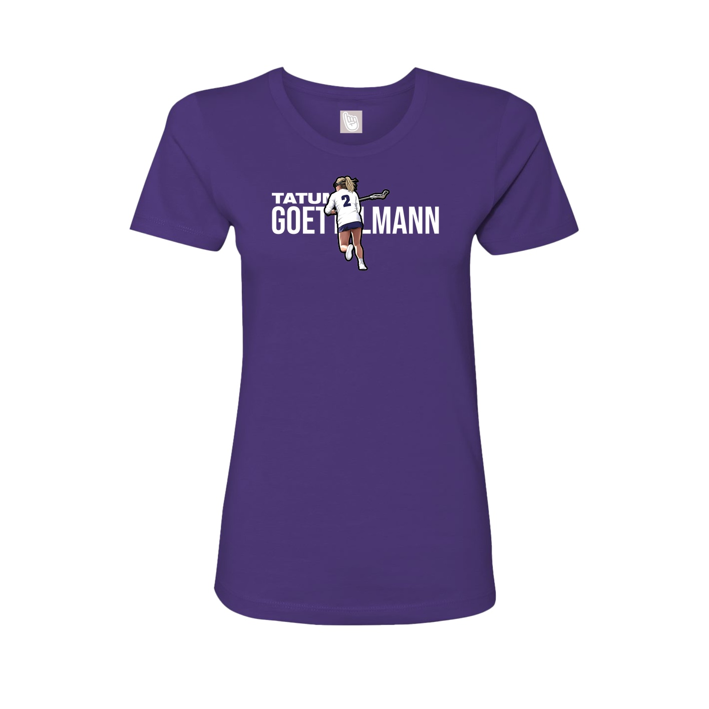 Womens Tee — Player Name in Purple