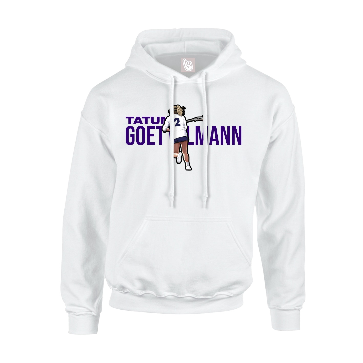 Hoodie — Player Name in White