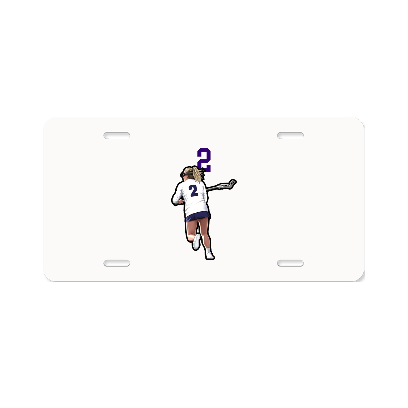 License Plate — Number Top in Classic
